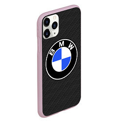 Чехол iPhone 11 Pro матовый BMW CARBON БМВ КАРБОН, цвет: 3D-розовый — фото 2