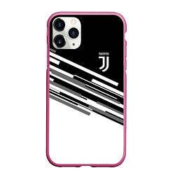 Чехол iPhone 11 Pro матовый FC Juventus: B&W Line