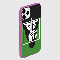 Чехол iPhone 11 Pro матовый Rainbow Six Siege: Caveira, цвет: 3D-фиолетовый — фото 2