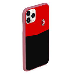 Чехол iPhone 11 Pro матовый АC Milan: R&B Sport, цвет: 3D-малиновый — фото 2