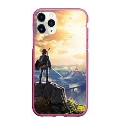 Чехол iPhone 11 Pro матовый Knight Link, цвет: 3D-малиновый