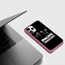 Чехол iPhone 11 Pro матовый Imagine Dragons: Boy Band, цвет: 3D-малиновый — фото 2