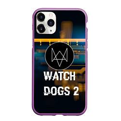 Чехол iPhone 11 Pro матовый Watch Dogs 2: Tech Scheme, цвет: 3D-фиолетовый