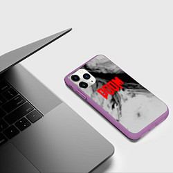 Чехол iPhone 11 Pro матовый DOOM: Gray Fog, цвет: 3D-фиолетовый — фото 2