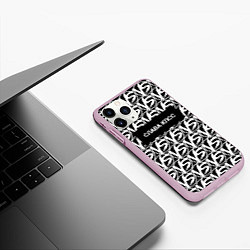 Чехол iPhone 11 Pro матовый Versus Battle: Слава КПСС, цвет: 3D-розовый — фото 2