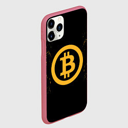 Чехол iPhone 11 Pro матовый Bitcoin Master, цвет: 3D-малиновый — фото 2