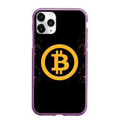 Чехол iPhone 11 Pro матовый Bitcoin Master, цвет: 3D-фиолетовый