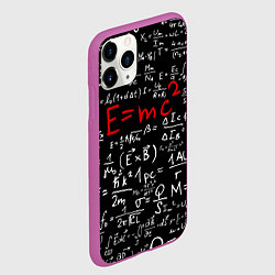 Чехол iPhone 11 Pro матовый E=mc2, цвет: 3D-фиолетовый — фото 2