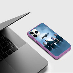 Чехол iPhone 11 Pro матовый Skillet: Smoke, цвет: 3D-фиолетовый — фото 2
