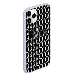 Чехол iPhone 11 Pro матовый The Beatles, цвет: 3D-светло-сиреневый — фото 2