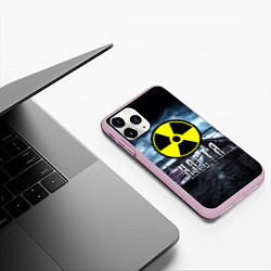 Чехол iPhone 11 Pro матовый STALKER - НАСТЯ, цвет: 3D-розовый — фото 2