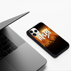 Чехол iPhone 11 Pro матовый Ария, цвет: 3D-черный — фото 2