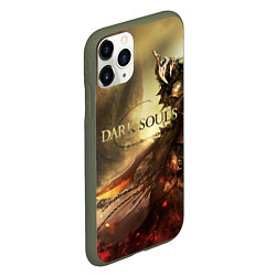 Чехол iPhone 11 Pro матовый Dark Souls: Dark Knight, цвет: 3D-темно-зеленый — фото 2