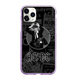 Чехол iPhone 11 Pro матовый AC/DC: Black Devil