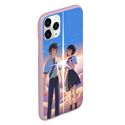 Чехол iPhone 11 Pro матовый Your Name, цвет: 3D-розовый — фото 2