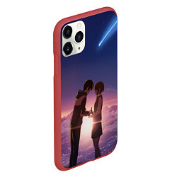 Чехол iPhone 11 Pro матовый Your Name, цвет: 3D-красный — фото 2