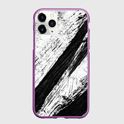 Чехол iPhone 11 Pro матовый Белый и черный