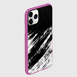 Чехол iPhone 11 Pro матовый Белый и черный, цвет: 3D-фиолетовый — фото 2