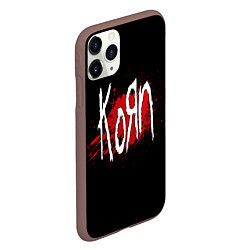 Чехол iPhone 11 Pro матовый Korn: Blood, цвет: 3D-коричневый — фото 2