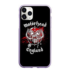 Чехол iPhone 11 Pro матовый Motorhead England, цвет: 3D-светло-сиреневый