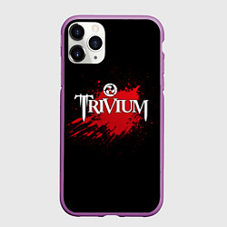 Чехол iPhone 11 Pro матовый Trivium Blood, цвет: 3D-фиолетовый