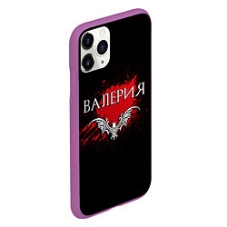 Чехол iPhone 11 Pro матовый Готическая Валерия, цвет: 3D-фиолетовый — фото 2