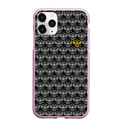 Чехол iPhone 11 Pro матовый Russia Pattern, цвет: 3D-розовый