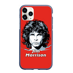 Чехол iPhone 11 Pro матовый Jim Morrison, цвет: 3D-серый