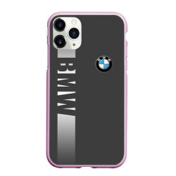 Чехол iPhone 11 Pro матовый BMW SPORT, цвет: 3D-розовый