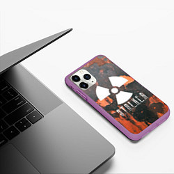 Чехол iPhone 11 Pro матовый S.T.A.L.K.E.R: Orange Toxic, цвет: 3D-фиолетовый — фото 2