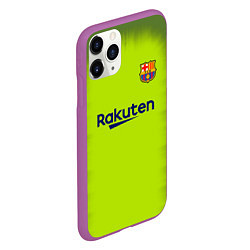 Чехол iPhone 11 Pro матовый FC Barcelona: Home 18/19, цвет: 3D-фиолетовый — фото 2