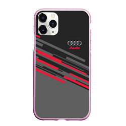 Чехол iPhone 11 Pro матовый AUDI SPORT, цвет: 3D-розовый