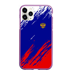 Чехол iPhone 11 Pro матовый RUSSIA SPORT