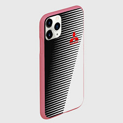 Чехол iPhone 11 Pro матовый MITSUBISHI SPORT, цвет: 3D-малиновый — фото 2