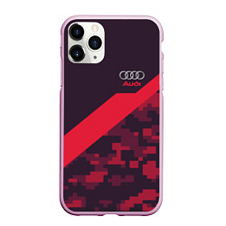 Чехол iPhone 11 Pro матовый Audi: Red Pixel