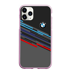 Чехол iPhone 11 Pro матовый BMW BRAND COLOR, цвет: 3D-розовый