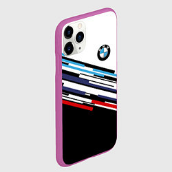 Чехол iPhone 11 Pro матовый BMW BRAND COLOR БМВ, цвет: 3D-фиолетовый — фото 2