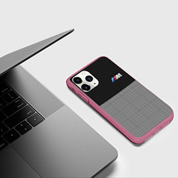 Чехол iPhone 11 Pro матовый BMW 2018 M Sport, цвет: 3D-малиновый — фото 2