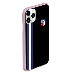 Чехол iPhone 11 Pro матовый FC Atletico Madrid: Blue Line, цвет: 3D-розовый — фото 2