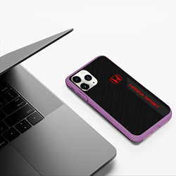 Чехол iPhone 11 Pro матовый Honda: Sport Line, цвет: 3D-фиолетовый — фото 2
