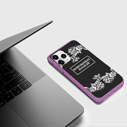 Чехол iPhone 11 Pro матовый Нейромонах Феофан, цвет: 3D-фиолетовый — фото 2