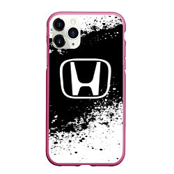 Чехол iPhone 11 Pro матовый Honda: Black Spray