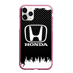 Чехол iPhone 11 Pro матовый Honda: Black Side