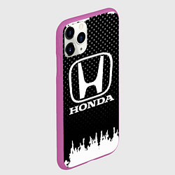 Чехол iPhone 11 Pro матовый Honda: Black Side, цвет: 3D-фиолетовый — фото 2