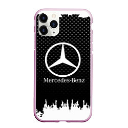 Чехол iPhone 11 Pro матовый Mercedes-Benz: Black Side