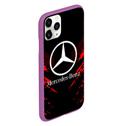 Чехол iPhone 11 Pro матовый Mercedes-Benz: Red Anger, цвет: 3D-фиолетовый — фото 2