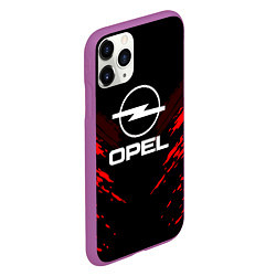 Чехол iPhone 11 Pro матовый Opel: Red Anger, цвет: 3D-фиолетовый — фото 2