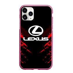 Чехол iPhone 11 Pro матовый Lexus: Red Anger