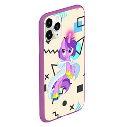 Чехол iPhone 11 Pro матовый My Little Pony, цвет: 3D-фиолетовый — фото 2