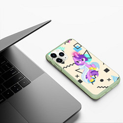 Чехол iPhone 11 Pro матовый My Little Pony, цвет: 3D-салатовый — фото 2